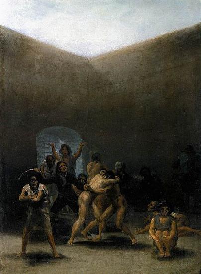 Francisco de Goya The Yard of a Madhouse Norge oil painting art